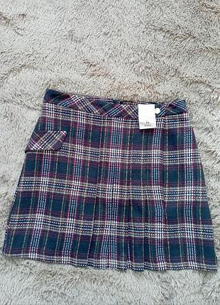 Твидовая теплая юбка 48-50р xl