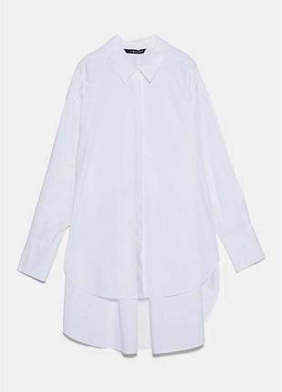 Белая натуральная рубашка оверсайз от бренда myona clothing