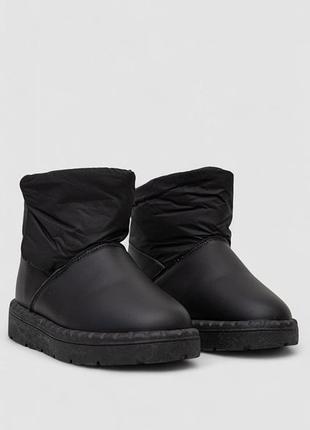 Дутики жіночі зимові на хутрі, колір чорний, 248rfm17