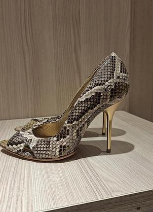 Туфлі зі шкіри рітона gianmarco lorenzi