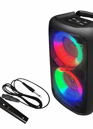 Портативная bluetooth колонка kts-1265 с led-подсветкой, bluetooth, fm-радио so-67
