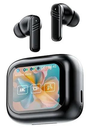 Бездротові навушники lx-10 tws earbuds з led дисплеєм, bluetooth 5.4, anc+enc, 320mah black
