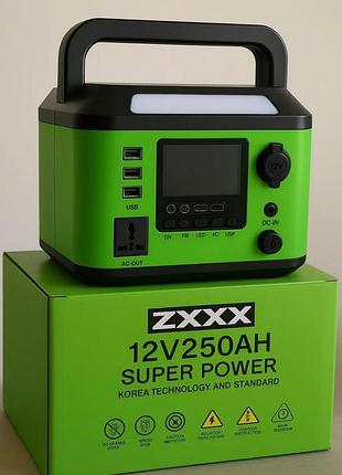 Портативная электростанция zxx super power 500wh (1000w, 220v)