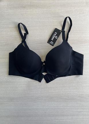 Бюстгальтер ліфчик чорний базовий безшовний