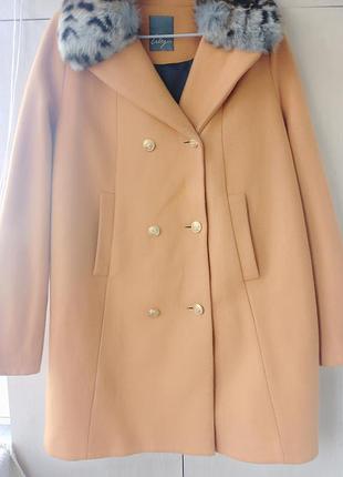 Пальто - кокон женский из шерсти