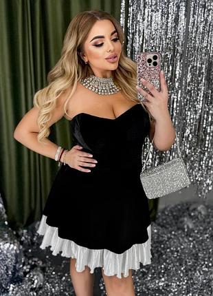 Женское бархатное платье