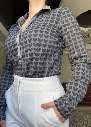 Рубашка с сердечками tom tailor