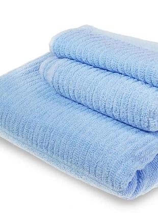 Набір рушників supretto 3 шт, блакитний