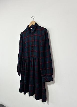 Плаття в клітинку з натуральної тканини tu🌿