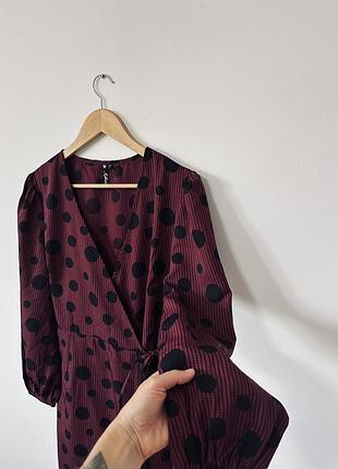 Меди платье в горох на запах🌿