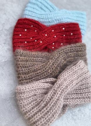 Розпродаж тепла повʼязка на голову вʼязана чалма