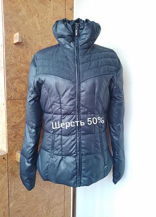Брендовая демисезонная шерстяная куртка ветровка