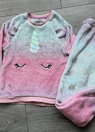 Тепла плюшева махрова піжама джордж