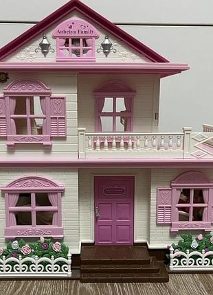 Игровой дом для маленьких кукол + мебель
