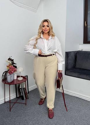 Женские вельветовые брюки на флисе, штаны baggy на флисе, теплые женские штаны