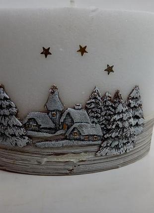 Свеча декоративная "зимняя мечта"
