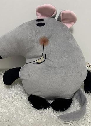 Подушка игрушка 2в1 крыска мышка