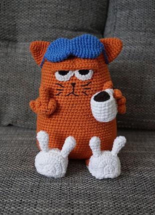 Ранковий кіт в'язана іграшка