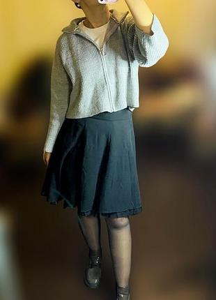 Юбка-клеш с рюшей