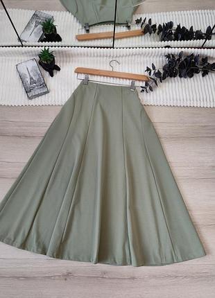 Плотная юбка-миди damart p m