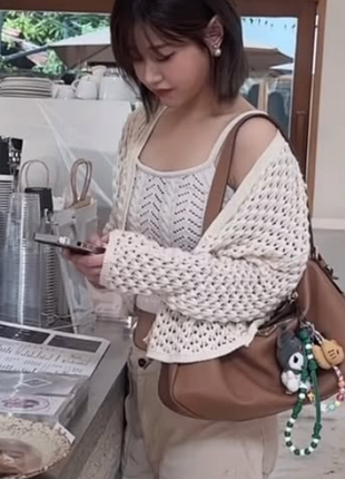 Укороченный кардиган zara фактурной вязки