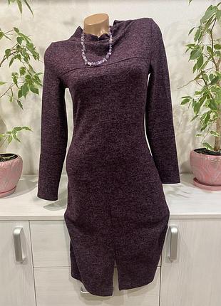 Тепла плотна міді сукня
