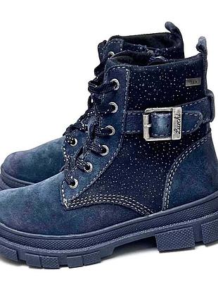 Детские качественные ботинки на зиму lurchi 25 р. зимние теплые ботинки для девочки