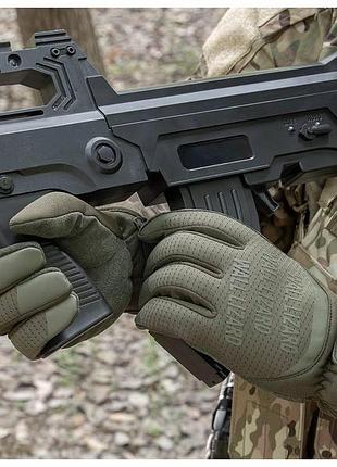 Утепленные варежки wallizard tactical масло