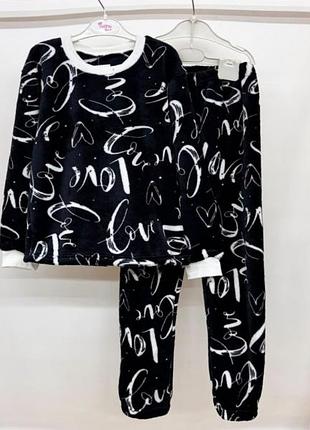 Піжама тепла махрова підліткова для хлопчика