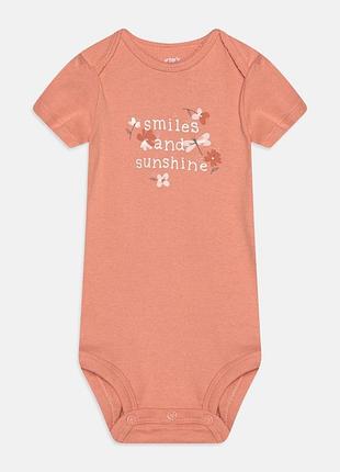 Боді бодік carters картерс з коротким рукавом для дівчинки