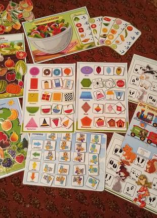 Дидактичні матеріали для дітей віком від 2 до 4 років