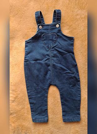 Джинсовий комбез для дівчинки 6-9 місяців (68 см)