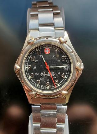 Wenger s.a.k. design кварцевые часы с браслетом, винтаж