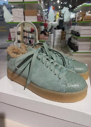 💛зимові ортопедичні кеди тедді, натуральна замша, розмір 39