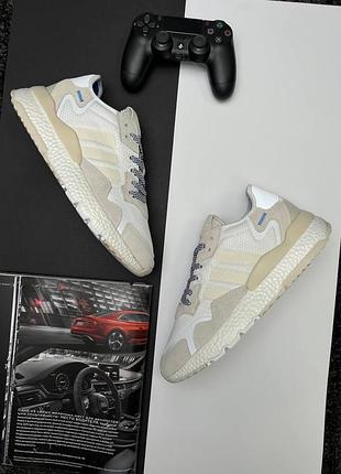 💎мужские кроссовки adidas nite jogger white