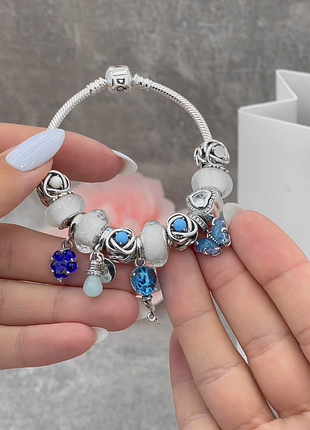 Серебряные бусины s925 ale с кубическим цирконом