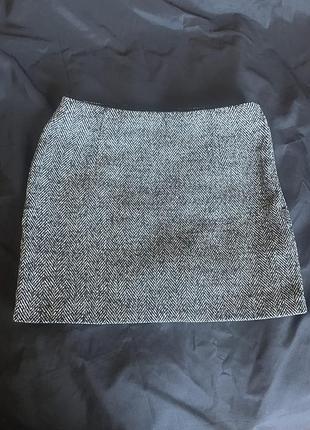 Коротка тепла спідниця, ялинкою h&m