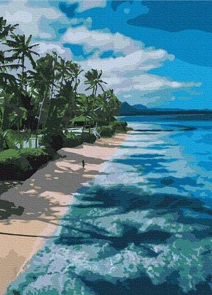 Набор картина по номерам "райская набережная" 48х60см bs51424l, yargo