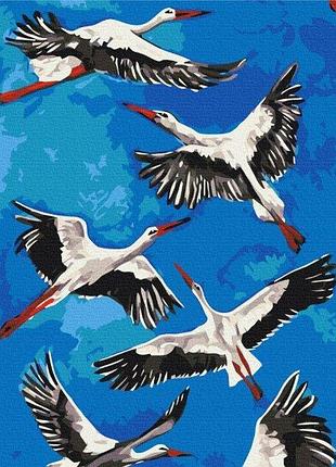 Набор картина по номерам "аисты © карина зимина" 40х50см bs53770, yargo