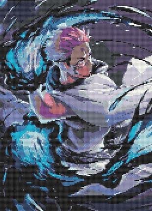 Набір алмазна мозаїка аніме магічна битва ремен сукуна 40*50 см od13860, yargo