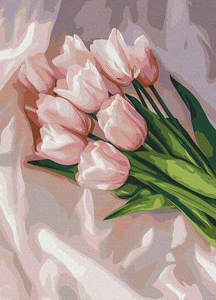 Набор картина по номерам "нежность тюльпанов" 40х50см bs54228, yargo