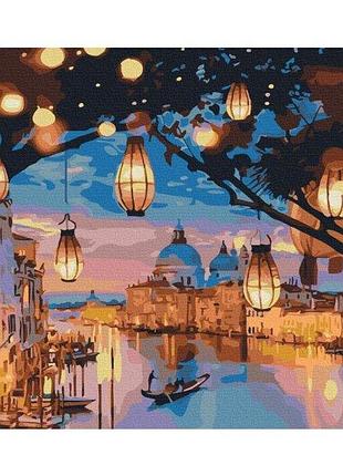 Набор картина по номерам "ночные огни венеции" 40х50см bs52867, yargo