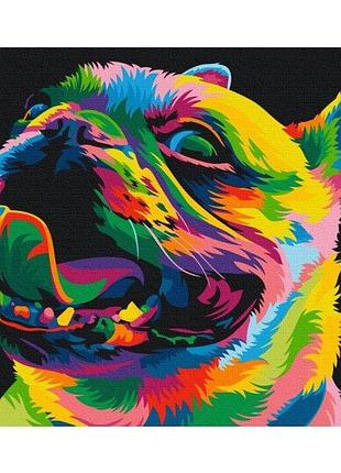 Набор картина по номерам "радужная собака" 40х50см bs51463, yargo