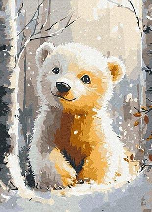 Набор картина по номерам "милый белый медвежонок" 30х40см rbs1021, yargo