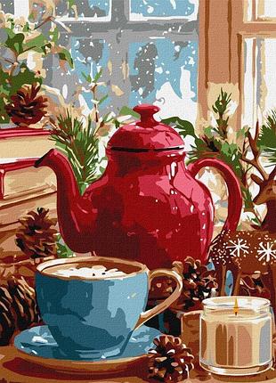 Набор картина по номерам "зимняя атмосфера дома" 40х50см kho5745, yargo