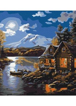 Набір картина за номерами "будинок лісника" 40х60см bs7618, yargo
