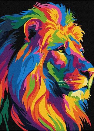 Набор картина по номерам "яркий лев" 30х30см kho6823, yargo
