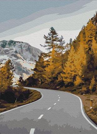 Набор картина по номерам "пейзажная дорога" 40х50см bs52373, yargo