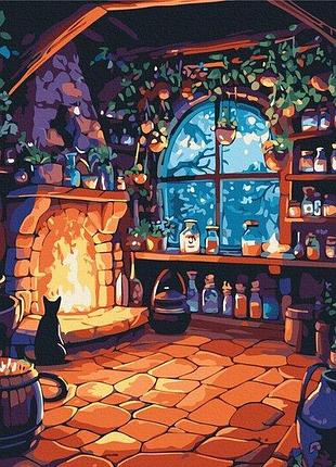 Набор картина по номерам "избушка ведьмы" 40х50см bs54409, yargo