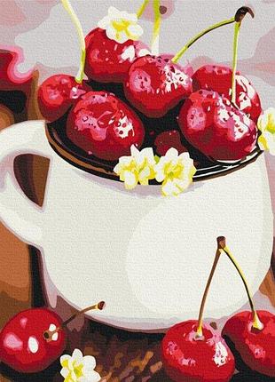 Набор картина по номерам "спелая черешня" 40х50см bs53397, yargo